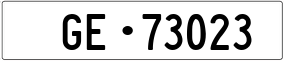 Trailer License Plate